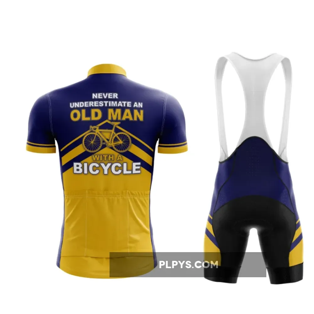 Vintage Charm  Gold and Purple Cycling Set